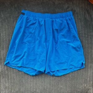 Lululemon Surge 5” short with liner in poolside blue